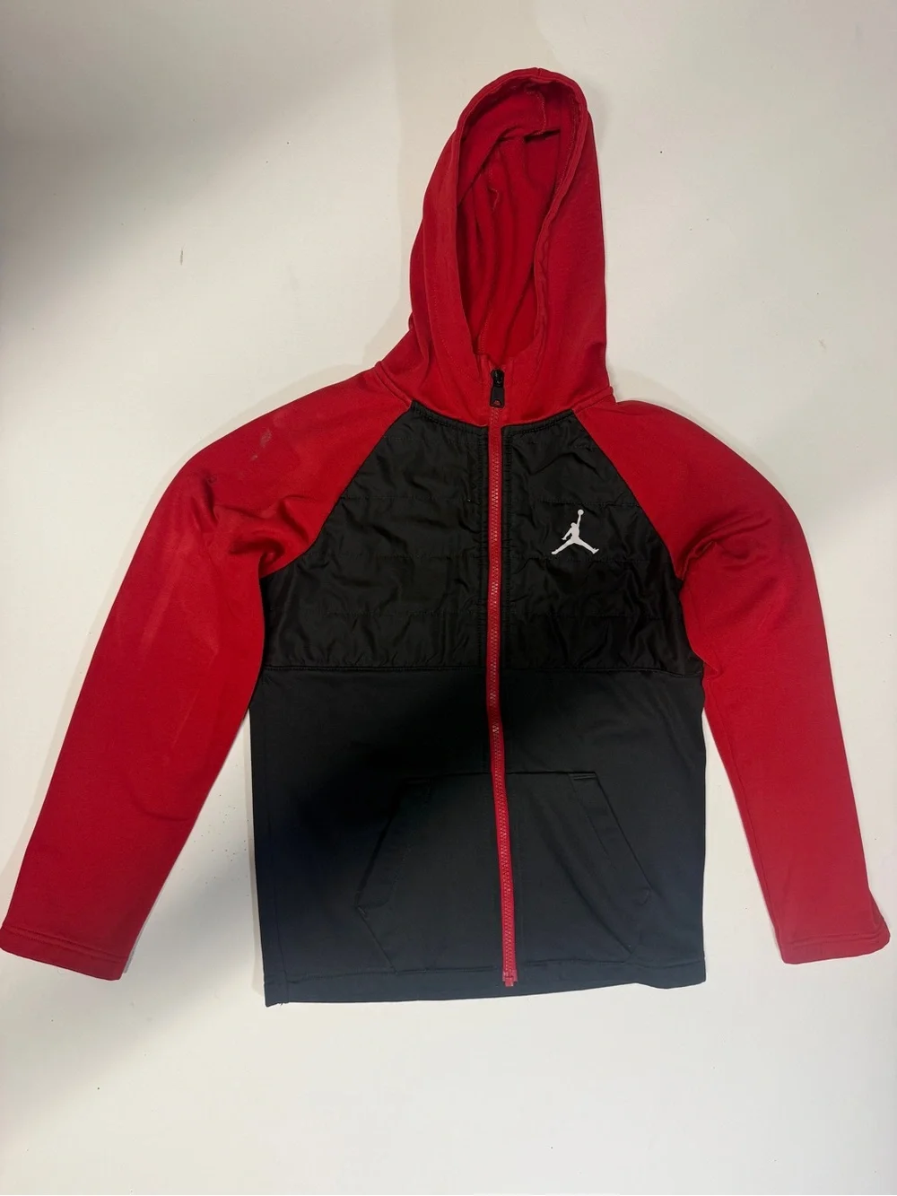 Nike Red & Black Jordan Zip-Up Hoodie
